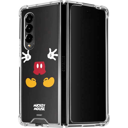 Disney Mickey Mouse Body Galaxy Z Fold4 5G Clear Case